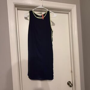 Eight Sixty Blue Sleeveless Sheath Mini Dress